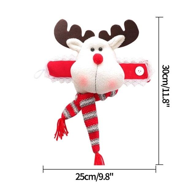 Christmas Plaid Curtain Buckle Santa Snowman Curtain Tiebacks Tie Rope Christmas Decor Curtain Buckle Bandage Curtain Tieback Santa Curtain Buckle Tieback Curtain Holder Fastener Doll Wine Bottle Topper For Home Window Decorations Christmas Ornaments