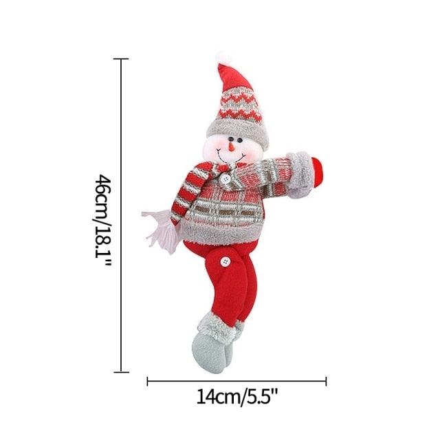 Christmas Plaid Curtain Buckle Santa Snowman Curtain Tiebacks Tie Rope Christmas Decor Curtain Buckle Bandage Curtain Tieback Santa Curtain Buckle Tieback Curtain Holder Fastener Doll Wine Bottle Topper For Home Window Decorations Christmas Ornaments