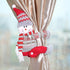 Christmas Plaid Curtain Buckle Santa Snowman Curtain Tiebacks Tie Rope Christmas Decor Curtain Buckle Bandage Curtain Tieback Santa Curtain Buckle Tieback Curtain Holder Fastener Doll Wine Bottle Topper For Home Window Decorations Christmas Ornaments