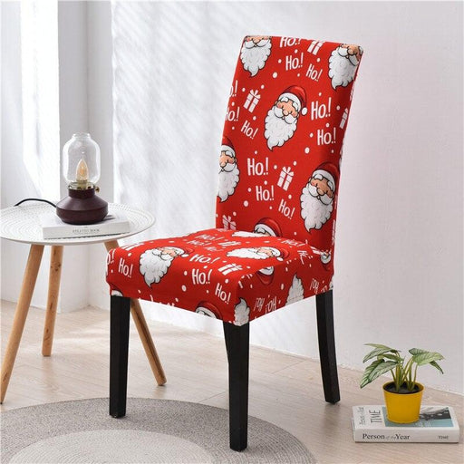 Christmas Printing Dining Chair Covers Modern Removable Anti-dirty Kitchen Seat Case Stretch Chair Slipcovers for Home Banquet Dining Room Chair Protector Seat Protector Slipcovers Stretch Removable Washable Printed Dining Chair Seat Covers for Kitchen