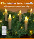 Christmas Tree Clip Candle Warm White Battery Operated Waterproof LED Flameless Taper Ivory Floating Candles with Remote Timer Ideal For Home Flameless Flashing With Remote And Suction Cup LED Candles For Halloween Birthday Garden Decoration