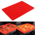 Circular Hole Silicone Grill Mat BBQ Mat Barbecue Roast Chicken Mat Baking Pan Mat Multifunctional Microwave Mat Table Placemat Pyramid Pan Non Stick Fat Reducing Silicone Baking Mat Oven Cooking Baking BBQ Mat Sheets