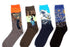 Classic Autumn Winter Retro Personality Art Van Gogh Mural World Famous Oil Painting Female Sock For Men And Women