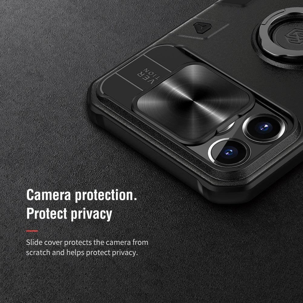 Classic Black Camera Cover Protection For  Your iPhone Privacy iPhone 12 11 Pro Max Armor Lens Cover Slide Camera Case for iPhone  11 Pro Max 12 Mini Comfortable Soft Grip Simple Sliding Camera Cover Case