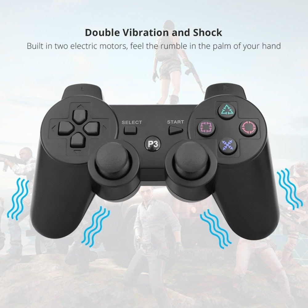 Classic Blue Bluetooth Wireless Joystick Gamepad Controller Compatible With PC Monitor Laptop - STEVVEX Game - 221, all in one game controller, best quality joystick, black gamepad, bluetooth support available, bluetooth wireless gamepad, classic joystick, controller for pc, game, Game Controller, Game Pad, Ggaming controller, joystick, joystick for games, wireless gamepad - Stevvex.com