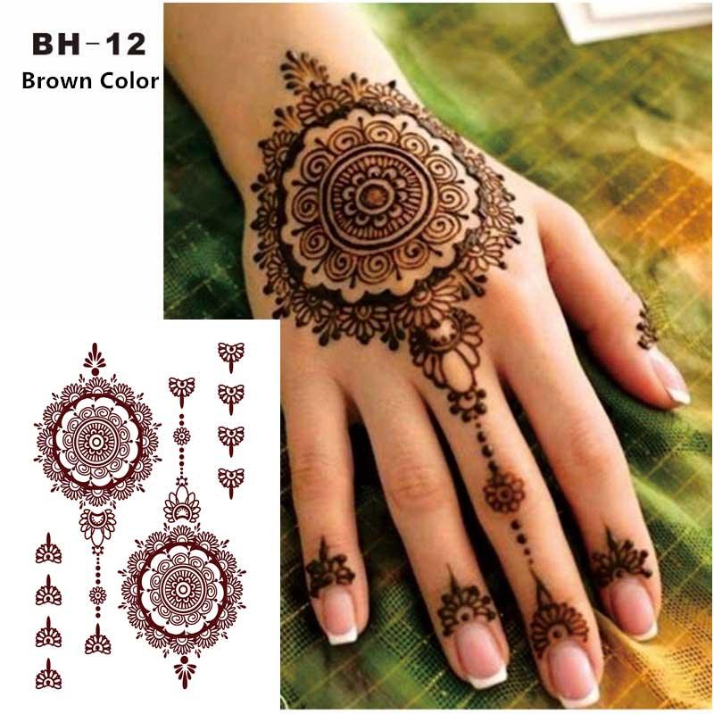 Classic Brown And Black Temporary Tattoo For Hands And Body Stickers Black Luxury Tattoos for Women Girls - STEVVEX Beauty - 103, Arm Tattoo, Black Tattoos, Body Tattoo, Elegant, Girls Tattoo, Luxury Tattoo, Tattoo, Waterproof Tattoo, Women Tattoo, Womens Tattoo - Stevvex.com