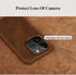 Classic Brown Genuine Leather Phone Case for iPhone 13 14 Pro Max 12 Mini 11 12 Pro Max Leather Cover Bumper Phone Case Compatible With iPhone Genuine Leather Slim Back Cover