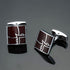 Classic Business Gift For Men Unique Square Luxury Square Cufflinks Anniversary Husband Present Elegant Design Cuff Links Set Men Wedding Party Cufflinks