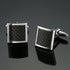 Classic Business Gift For Men Unique Square Luxury Square Cufflinks Anniversary Husband Present Elegant Design Cuff Links Set Men Wedding Party Cufflinks