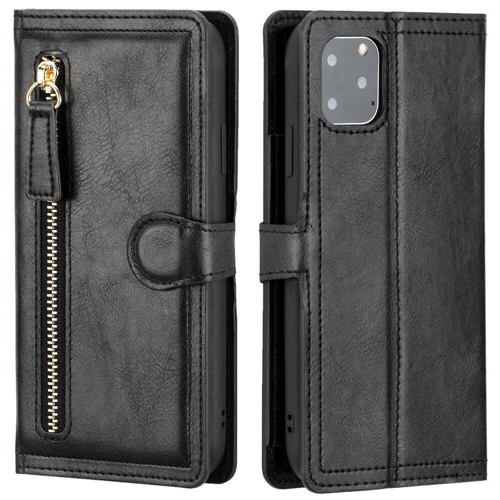 Classic Business Retro PU Flip Leather Case For Iphone 14 13 12 11 Pro Max Iphone 13 Mini X Xr Xs Card Holder Case Leather Case Magnetic Closure Magnetic Pocket Closure