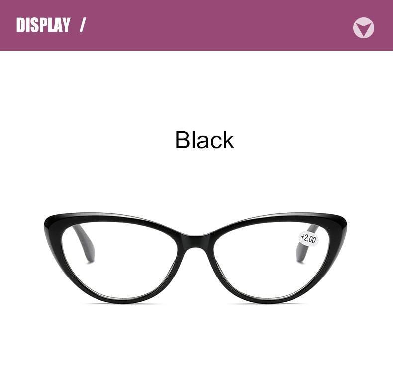 Classic Cat Eye Reading Glasses Eye Protection Eyewear Computer And Stylish Frame Eyewear Men Women Presbyopia Diopter Eyewear +1.0+1.5+2.0+2.5+3.0+3.5+4.0