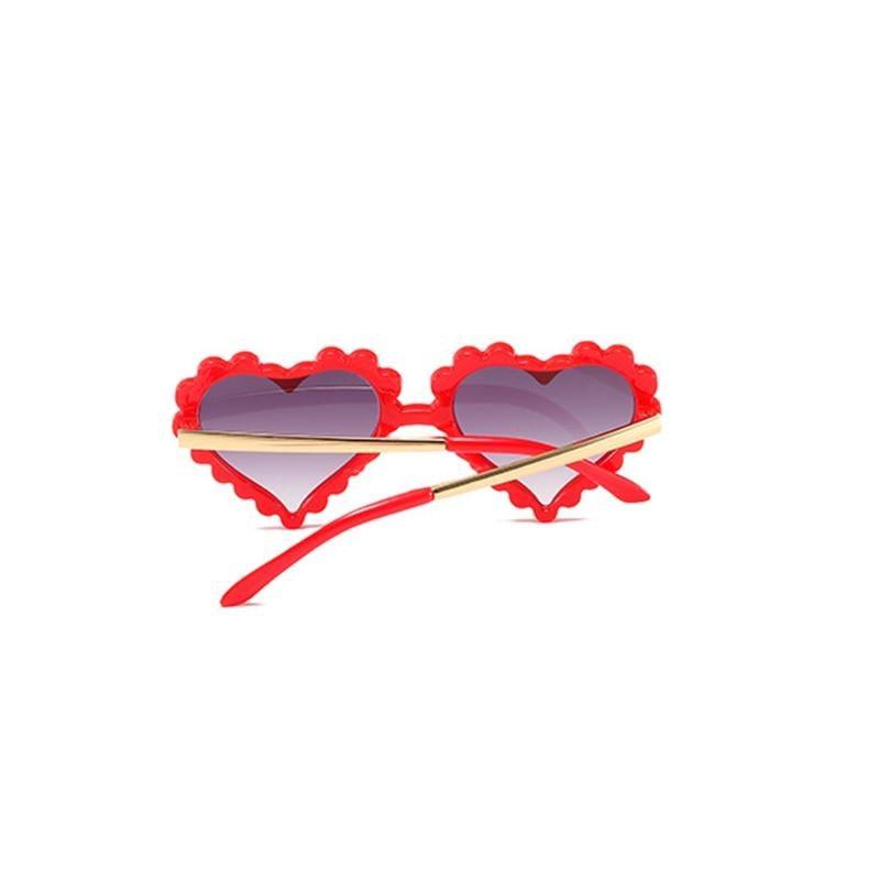 Classic Children's Fashionable  Cute Heart-Shaped Sunglasses  Designer Personalized Flower  Love Baby Sunglasses  Block 90% Of UVB and UVA Rays over sized heart shaped sunglasses