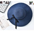 Classic Design Wide Elegant Hat New Simple Foldable Wide Floppy Girls Straw Hat Sun Hat Beach Women Summer Hat UV Protect Travel Cap Lady Cap Female Outdoor Summer Hat