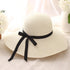 Classic Design Wide Elegant Hat New Simple Foldable Wide Floppy Girls Straw Hat Sun Hat Beach Women Summer Hat UV Protect Travel Cap Lady Cap Female Outdoor Summer Hat