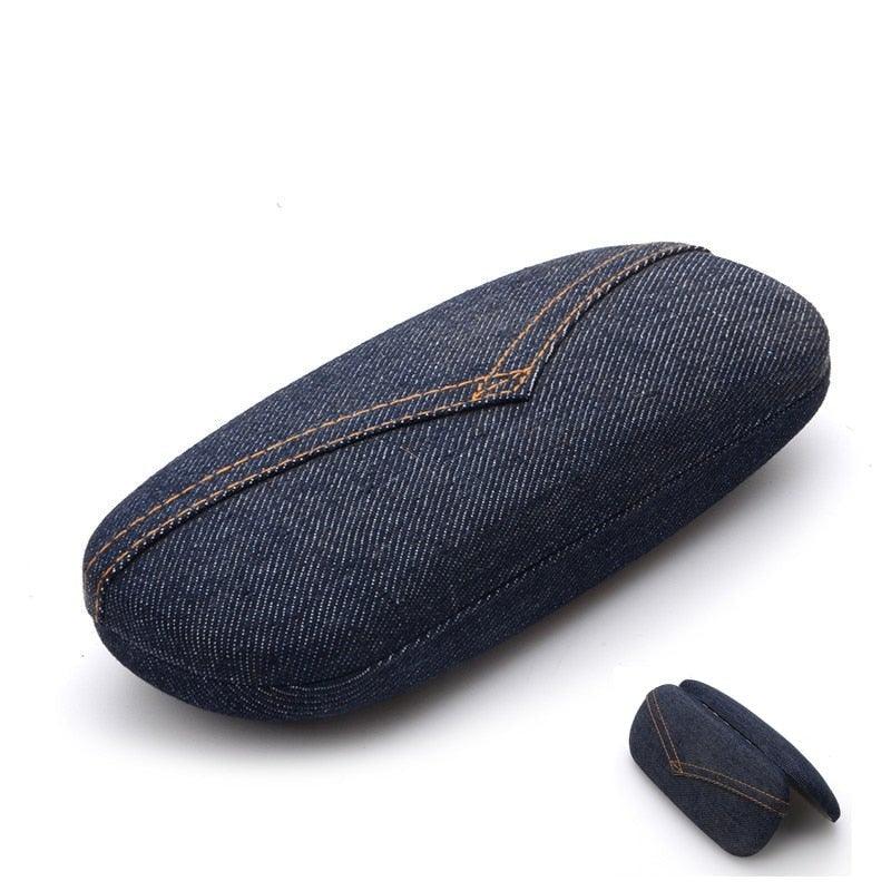 Classic Eye Glasses Hard Case Protector Reading Glasses Sunglasses Storage Case Hard Shell Eyeglasses Case Linen Fabrics Protective Case For Sunglasses Eyeglasse For Men Women