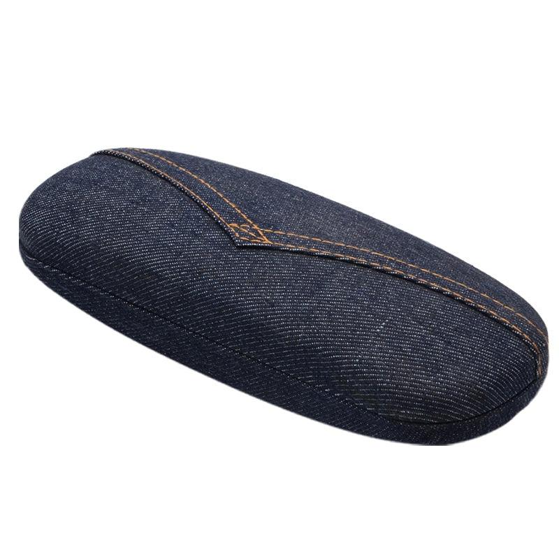 Classic Eye Glasses Hard Case Protector Reading Glasses Sunglasses Storage Case Hard Shell Eyeglasses Case Linen Fabrics Protective Case For Sunglasses Eyeglasse For Men Women