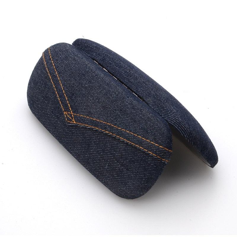 Classic Eye Glasses Hard Case Protector Reading Glasses Sunglasses Storage Case Hard Shell Eyeglasses Case Linen Fabrics Protective Case For Sunglasses Eyeglasse For Men Women