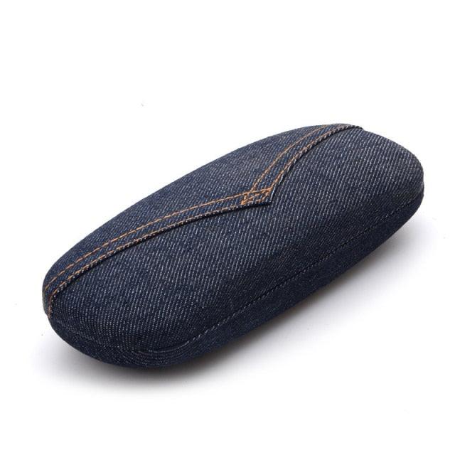 Classic Eye Glasses Hard Case Protector Reading Glasses Sunglasses Storage Case Hard Shell Eyeglasses Case Linen Fabrics Protective Case For Sunglasses Eyeglasse For Men Women