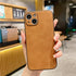 Classic Leather Case for iPhone Matte Texture Leather Phone Case For iPhone 13 12 11 Pro Max XS Max XR X 7 8 Plus 14Pro Luxury Shockproof Bumper Soft Back Cover