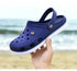 Classic Men Clogs Slippers Soft Bottom Beach Fashion Clogs Men Sandals Comfortable Breathable Ankle-Wrap Anti-Slip Casual Water Shoe Beach Shower Sandals Summer Slippers