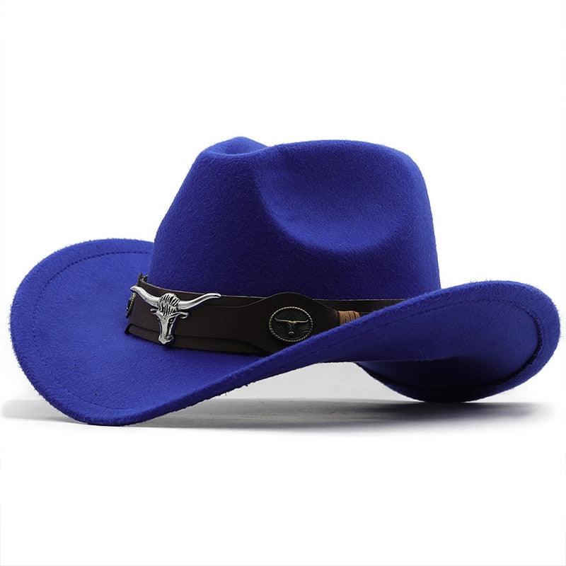 Classic Simple Women Men Wool Western Cowboy Hat Women Men's Western Cowboy Unisex Hat Gentleman Wide Brim Hat Dad Cowgirl Hats Cowgirl Hats With Wide Belt