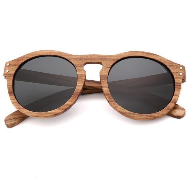 Classic Style Wood Retro Style Sunglasses For Men And Women Sunglasses Stylish New Frames  Round Shape Sunglasses Frame Round Polarized