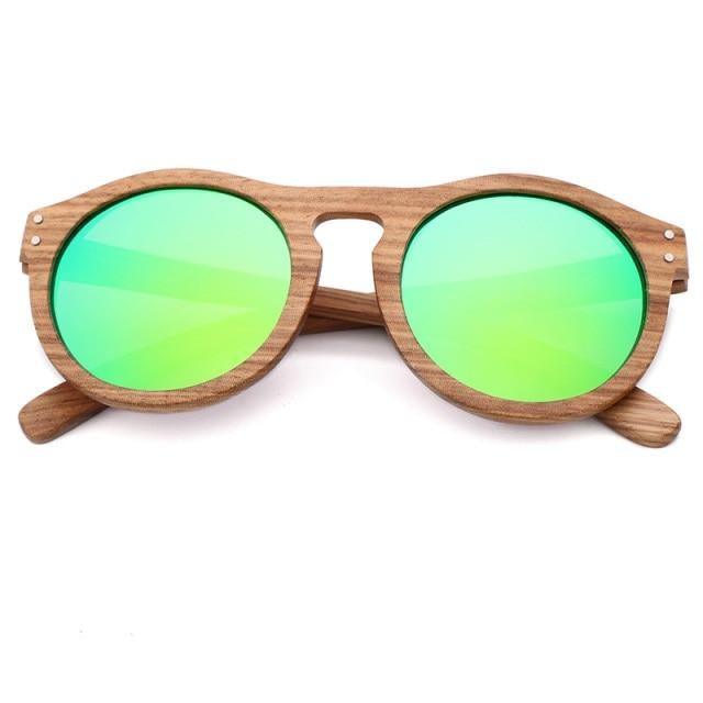 Classic Style Wood Retro Style Sunglasses For Men And Women Sunglasses Stylish New Frames  Round Shape Sunglasses Frame Round Polarized