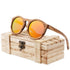 Classic Style Wood Retro Style Sunglasses For Men And Women Sunglasses Stylish New Frames  Round Shape Sunglasses Frame Round Polarized