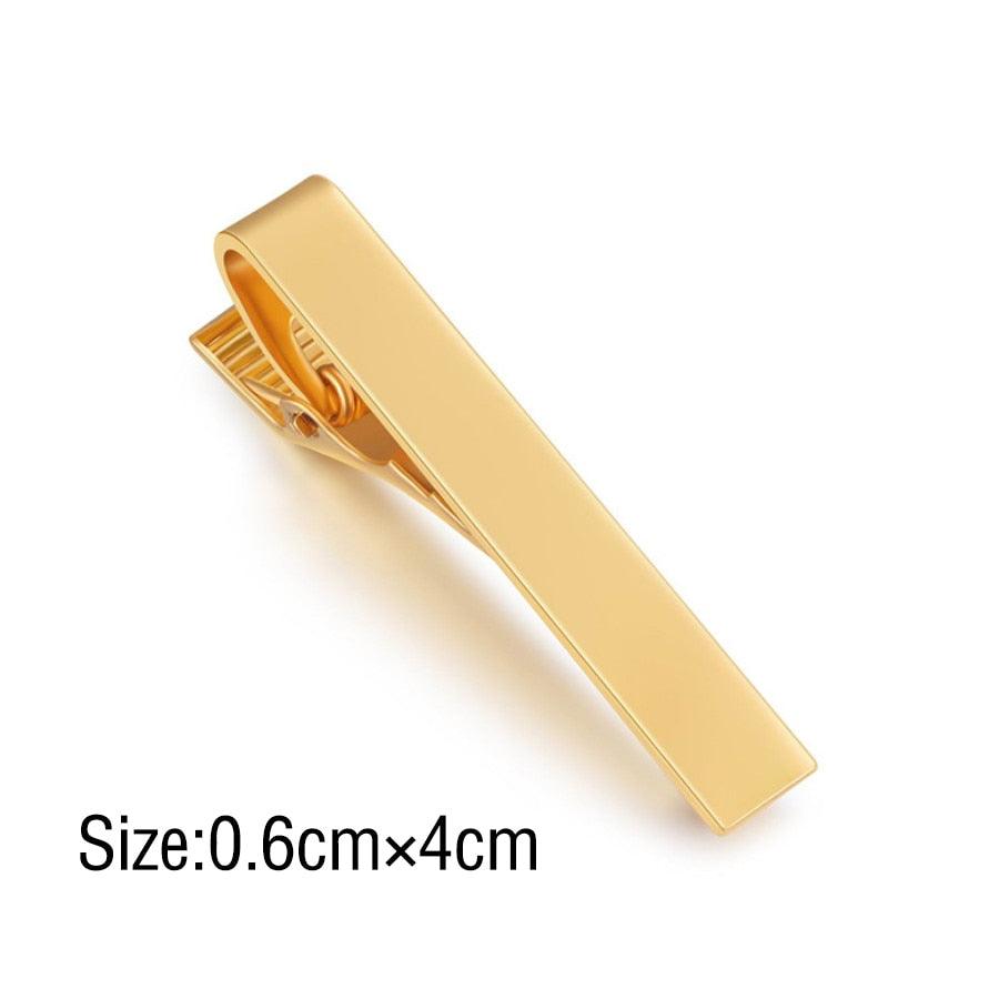 Classic Tie Clip Fashion Style Tie Bars For Men Metal Tone Tie Bar Clip Tie Pins Elegant Tie Clips For Men Fathers' Day Valentine's Day Gift Simple Bar Clasp Practical Necktie Accessories Clasp Tie Pin For Mens Collar Clip