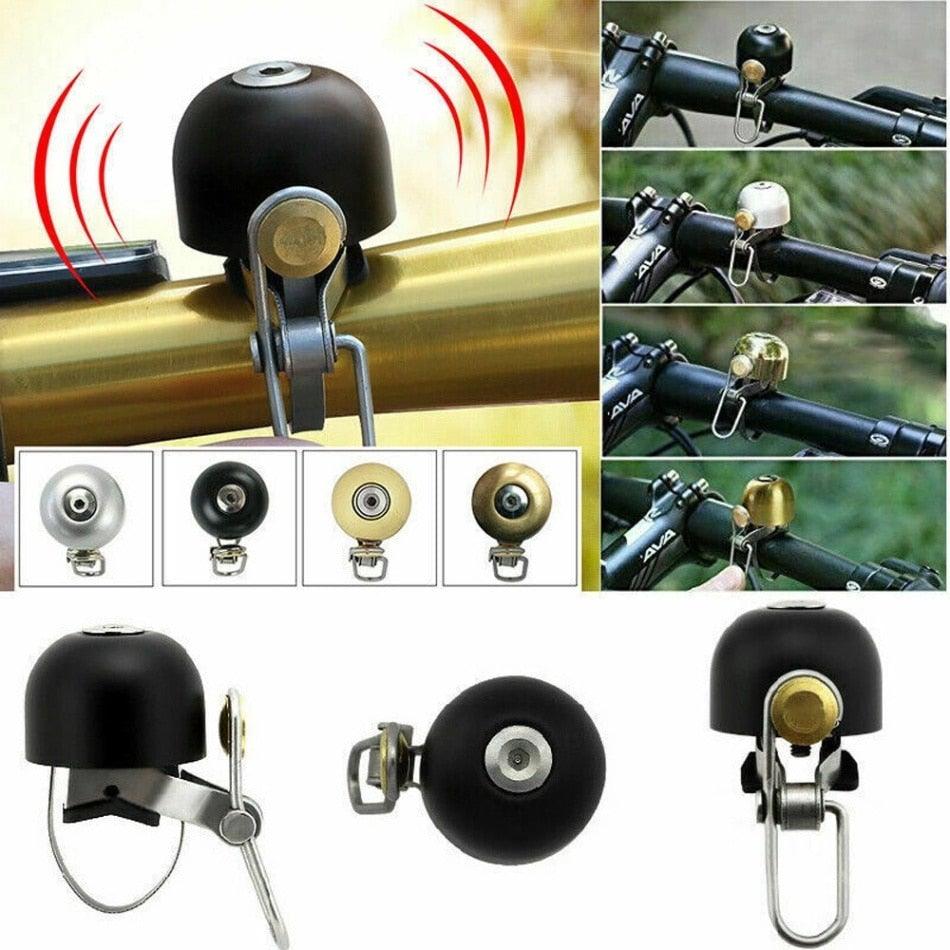 Classical Stainless Bell Cycling Horns Bike Handlebar Bell Horn Crisp Sound Horn Safety Bicycle Bell With Mounting Lock Plates Bike Bell Classic Bicycle Bell For Bike Ring Bell With Loud Sound Bells For Road Mountain Bike Handlebars Adults