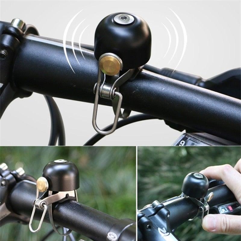 Classical Stainless Bell Cycling Horns Bike Handlebar Bell Horn Crisp Sound Horn Safety Bicycle Bell With Mounting Lock Plates Bike Bell Classic Bicycle Bell For Bike Ring Bell With Loud Sound Bells For Road Mountain Bike Handlebars Adults