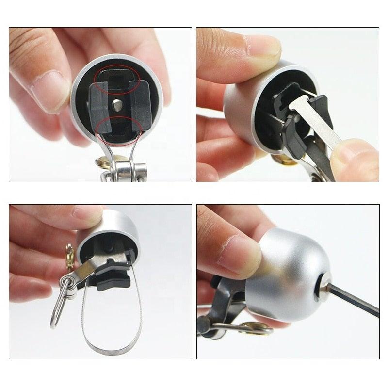 Classical Stainless Bell Cycling Horns Bike Handlebar Bell Horn Crisp Sound Horn Safety Bicycle Bell With Mounting Lock Plates Bike Bell Classic Bicycle Bell For Bike Ring Bell With Loud Sound Bells For Road Mountain Bike Handlebars Adults