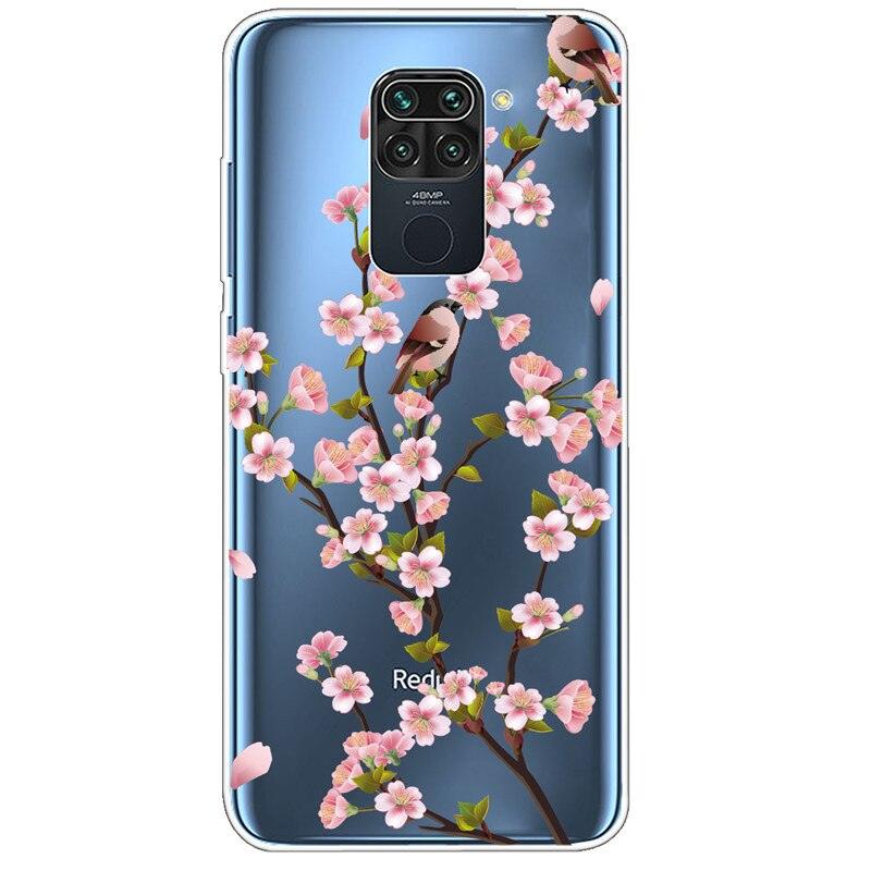 Clear Soft Cover For Redmi Note 9S Case Note9 Silicone Print Cat Covers for Xiaomi Redmi Note 9 Pro Case Redmi9 Clear Cute Soft Slim Shock-Absorption Back Phone Case Cover