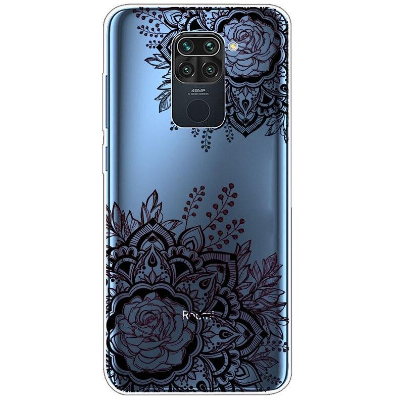 Clear Soft Cover For Redmi Note 9S Case Note9 Silicone Print Cat Covers for Xiaomi Redmi Note 9 Pro Case Redmi9 Clear Cute Soft Slim Shock-Absorption Back Phone Case Cover