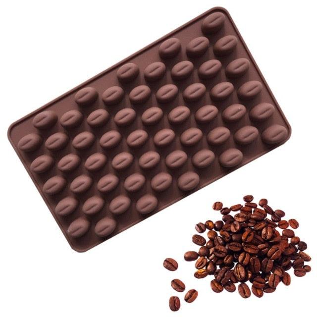 Coffee Beans Chocolate Mold Mini Candy Ice Candy Making Mold Baking Mold Cake Decorating Coffee Bean Cake Mould Soap Baking Mold Fondant Pudding Jelly Chocolate