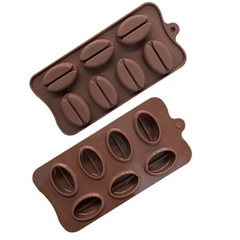 Coffee Beans Chocolate Mold Mini Candy Ice Candy Making Mold Baking Mold Cake Decorating Coffee Bean Cake Mould Soap Baking Mold Fondant Pudding Jelly Chocolate