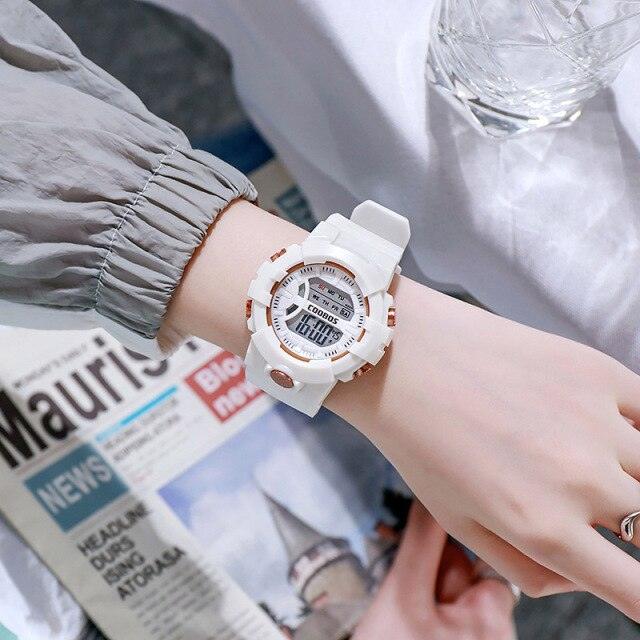 Colour Girls Watches Minimalist Fashion Stylish Waterproof Digital Children Watch Kids Digital Watches For Girls Boys Waterproof Multi-Functional Wristwatches For Children