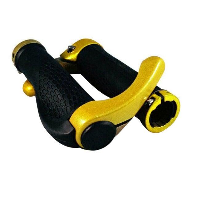 Comfortable Bicycle Handlebar End Cap Bike Rubber Anti-Skid Handle Bar Grip Cycling Lock-On Ends Ergonomics Non-Slip Mountain Bike Handlebar Comfortable Shock Absorption Rubber Grips