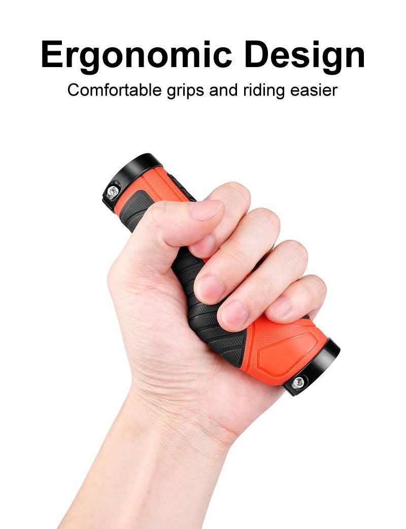 Comfortable Bicycle Handlebars Grip Handles Rubber Integrated Handle Bar Shockproof Anti-Slip Racing Road Bike Grip Anti-Slip Well-Functional Stylish Design Suitable For Performance And Long Riding