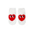 Comfortable Cotton White Cartoon Panda Heart Bear Pattern Socks Kawaii Cute Anime Style Invisible Ankle Socks Funny Boat Socks For Men And Women