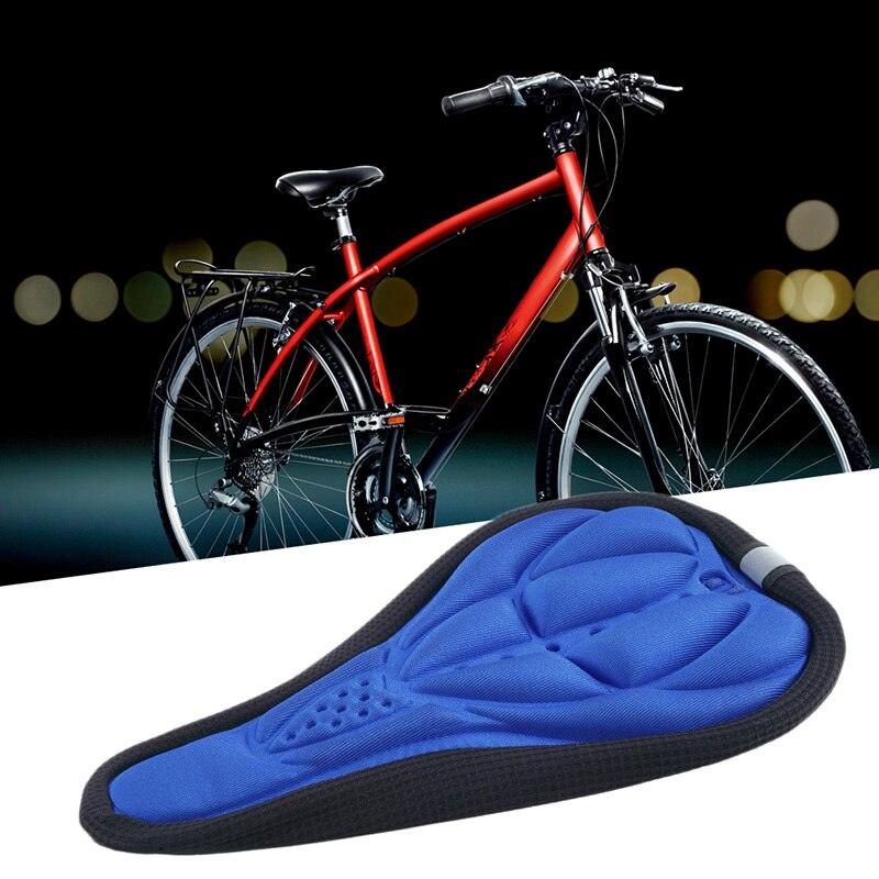 Comfortable Mountain Bike 3D Saddle Cover Thick Breathable Ultra Soft Bicycle Saddles Silicone Sponge Bike Seat Cushion Bicycle Exercise Bike Seat Pad Comfort Road Bicycle Seat Covers Spin Bike Cycling Seat Cushions Indoor Outdoor Saddle For Men