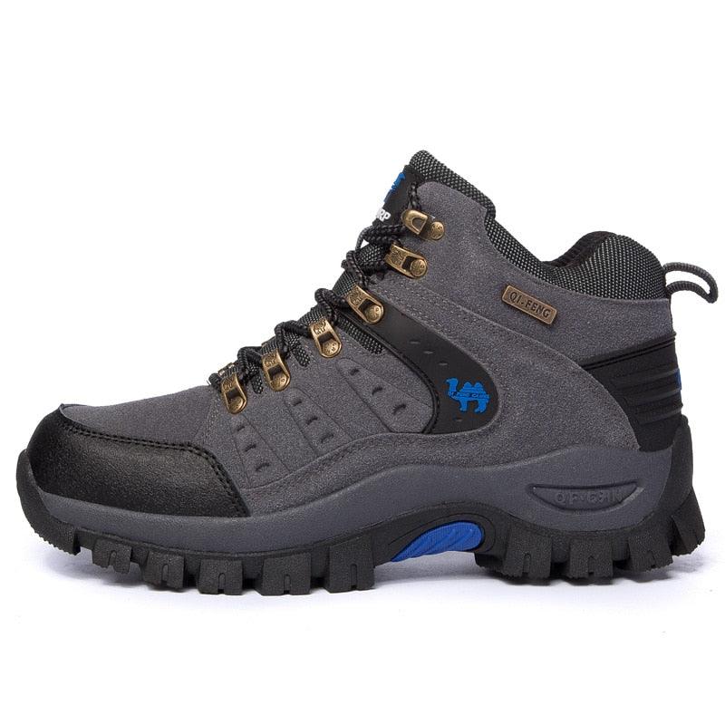 Comfortable Outdoor Waterproof Hiking Boots Men's Spring And Autumn Hiking Wear-Resistant Mountain Sports Boots Hunting Shoes High Waterproof Hiking Boots Outdoor Lightweight Mens Shoes