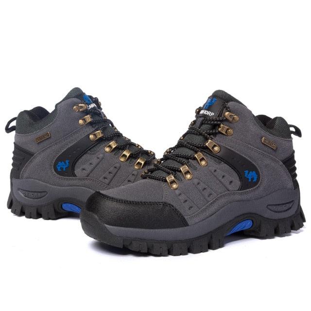 Comfortable Outdoor Waterproof Hiking Boots Men's Spring And Autumn Hiking Wear-Resistant Mountain Sports Boots Hunting Shoes High Waterproof Hiking Boots Outdoor Lightweight Mens Shoes