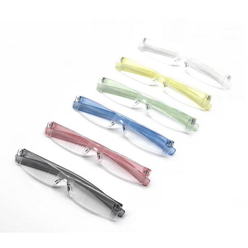 Comfy Rimless Reading Glasses Resin Clear Lens Women Men Portable Pen Tube Mini Reading Glasses Compact Lightweight Portable Readers With Glasses Case For Reading Eyeglasses