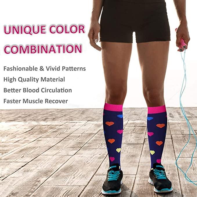 Compression Socks Athletic Best Graduated Breathable Nursing Socks Fit Running Outdoor Sports Socks Hiking Socks For Athlete Men And Women