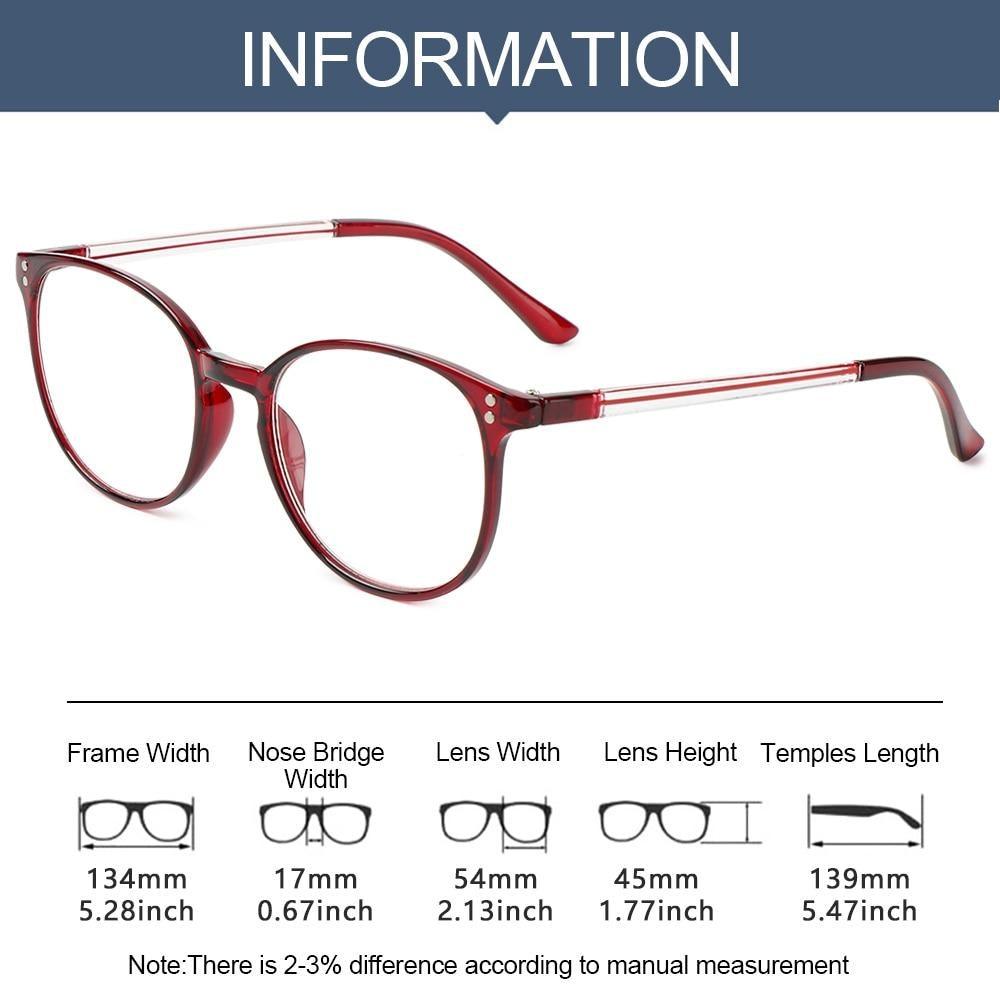 Computer Glasses Unisex Fashion Anti Blue Light Reading Glasses Portable Glasses High Definition Ultralight PC Frames Classic Eyeglasses Vision with Spring Hinges Nerd Reading Gaming Glasses  Care +1.0~+4.0