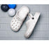 Cool Slippers Summer Hole Shoes Rubber Clogs Men Garden Shoes Gray Beach Flat Summer Beach Sandals Adjustable Slide Garden Shoes Lightweight Nonslip Clogs