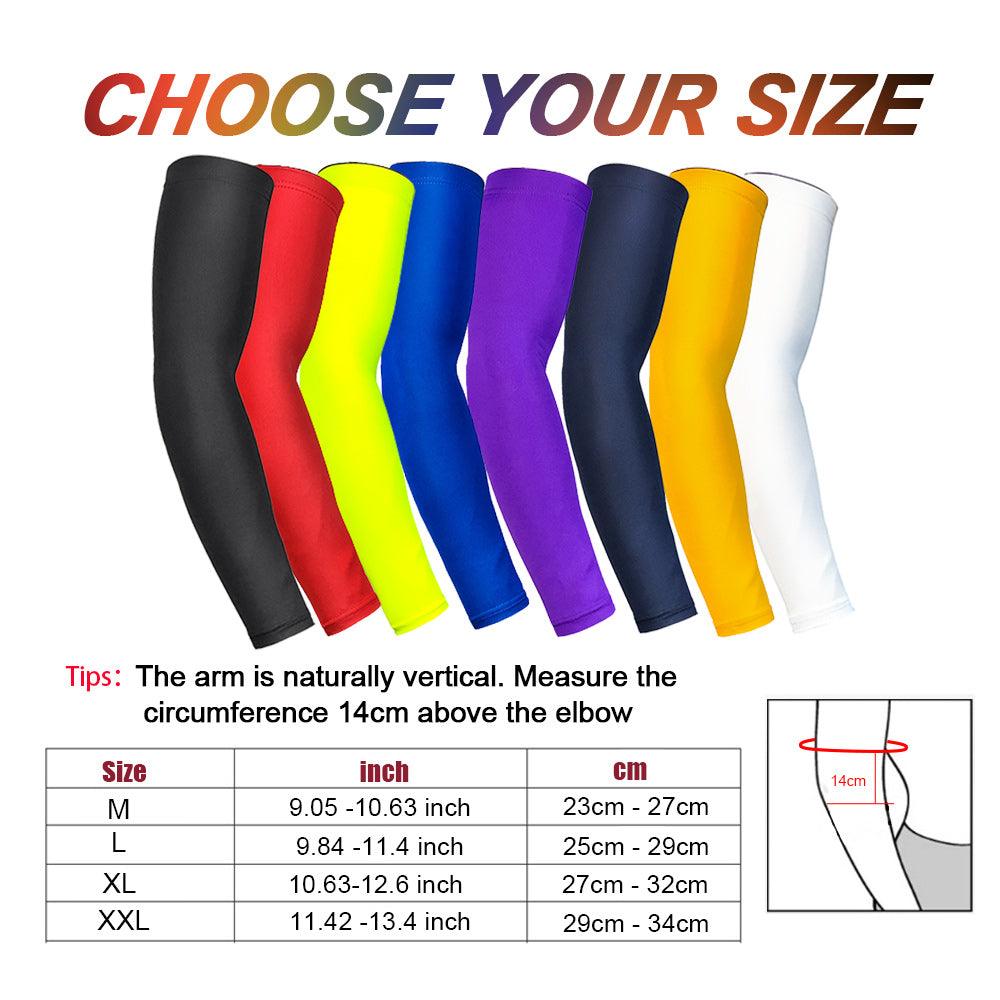 Cooling Arm Sleeves For Men Women Outdoor UV Protection Sports Sleeves For Basketball Football Volleyball Cycling  UV Protection Cooling Arm Sleeves Sunblock Long Sun Sleeves Hands Arm Covers Long Sleeve For Outdoor Activity