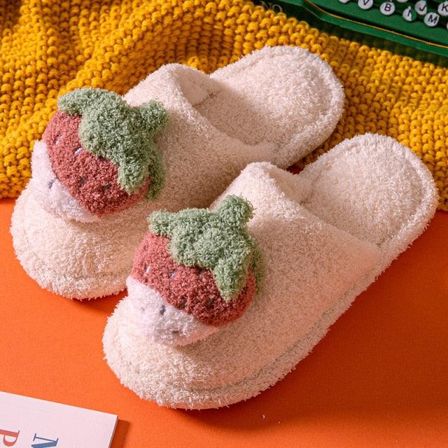 Cotton Slippers Cute Princess Style Home Indoor Warm Non-Slip Thick-Soled Couple Slippers Home Winter Cotton Slippers Warm Cotton Knit Memory Foam Slippers Soft Yarn House Slippers