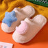 Cotton Slippers Cute Princess Style Home Indoor Warm Non-Slip Thick-Soled Couple Slippers Home Winter Cotton Slippers Warm Cotton Knit Memory Foam Slippers Soft Yarn House Slippers